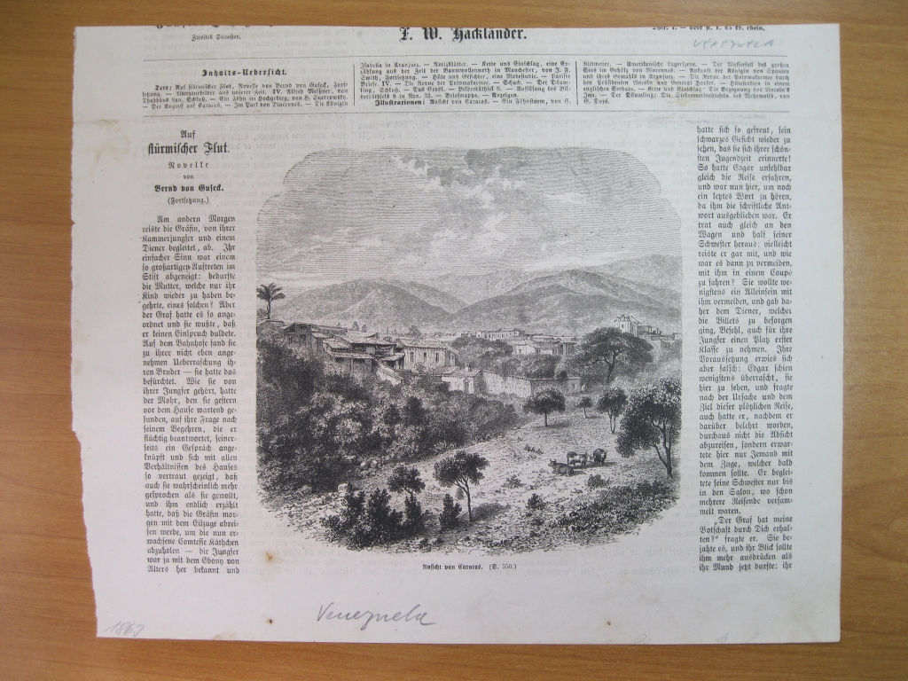 Vista de la ciudad de Caracas (Venezuela), 1863